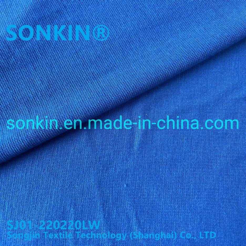China Factory 220GSM Modacrylic Cotton Viscose Conductive Fiber Rib Knitted Flame Retardant Fabric