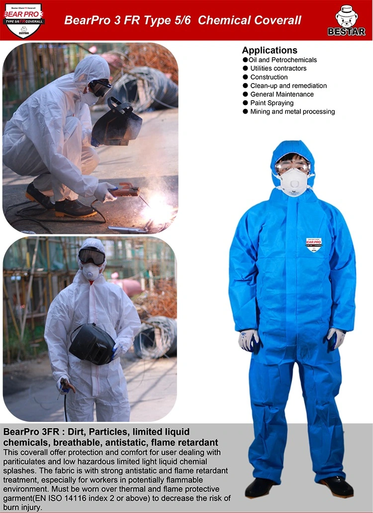 Disposable Type 5/6 SMS Fr Coverall