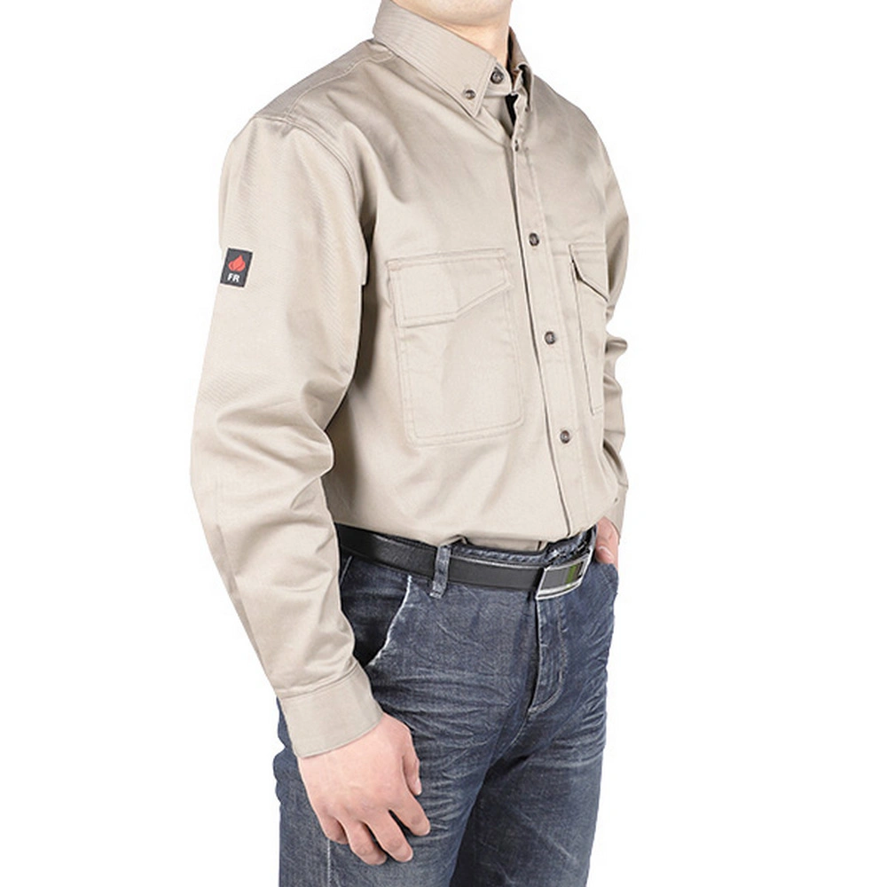 Mens Fr Two Pocket Button Down Stock Work Shirt