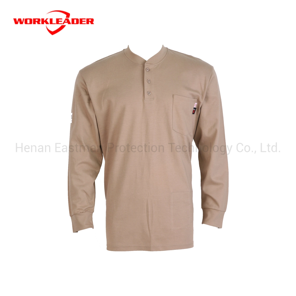 Breathable Fr Interlock Henley Shirt